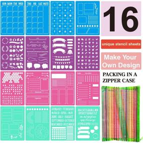 img 4 attached to 📔 Optimized Stencil Set for A5 Dotted Journals - Ultimate Productivity Tools for Calendars, Habit Tracking, Bullet Journals, DIY Templates for Lists, Letters, Numbers