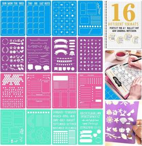 img 3 attached to 📔 Optimized Stencil Set for A5 Dotted Journals - Ultimate Productivity Tools for Calendars, Habit Tracking, Bullet Journals, DIY Templates for Lists, Letters, Numbers