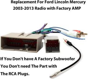 img 1 attached to 📻 Красный волк Ford/Lincoln/Mercury После продажная автомобильная стерео установка проводов с RCA адаптером и антенным разъемом (2006-2012)