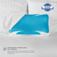 sensorpedic gelmax cooling luxury memory foam bed pillow - white - 1 count logo