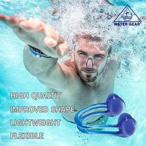 img 2 attached to 🏊 Swimming Nose Plugs for Adults - Water Gear Nose Clips for Better Swim Experience - Nose Guard, Clips for Swimming