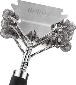 img 4 attached to 🔥 GRILLJOY 18inch Bristle Free Grill Cleaning Brush - Ultimate BBQ Accessories Gift for Christmas - Safe and Efficient BBQ Cleaning Brush with Extra Wide Scraper - Ideal for Gas/Charcoal/Porcelain Grills