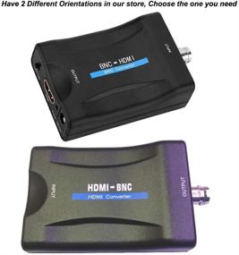 img 1 attached to 🔌 BNC to HDMI Converter: Enhance Video Connection - Female BNC Video Component Adapter for HD TV, CCTV, VCR, DVRs - 720/1080P Output & Deep Color