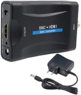 🔌 bnc to hdmi converter: enhance video connection - female bnc video component adapter for hd tv, cctv, vcr, dvrs - 720/1080p output & deep color логотип