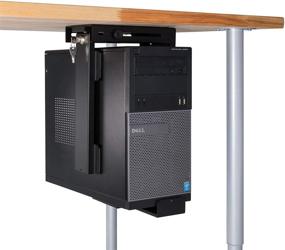 img 4 attached to 💻 Maximize Desk Space with Penn Elcom Under-Desk Computer Mount, PC Tower Holder