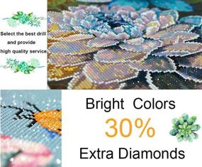 img 3 attached to 🎨 Express Your Creativity with DIY 5D Diamond Painting Art Kit - Cross Stitch Kits for Adults - Unique Pattern Picture Arts Craft Supply - Perfect Home Wall Decor (Model FY371)