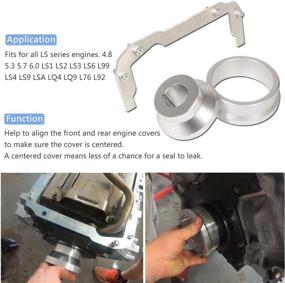 img 3 attached to 🔧 Инструмент для выравнивания передней и задней крышки двигателей серии LS и инструмент для выравнивания масляной поддонной плиты - комплект LS1 LS2 LS3 LS6 L99 LS9 LSA LQ4 (4.8 5.3 5.7 6.0) от Yoursme