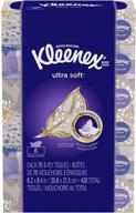 🧻 kleenex ultra soft & strong facial tissues, 70 count - super value pack of 6! logo