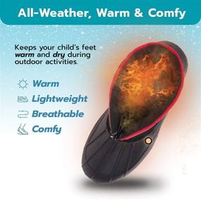 img 2 attached to ❄️ Weatherproof Unisex-Child Snow Dual Closure All-Weather Insulated Winter Boots - Kids 130814