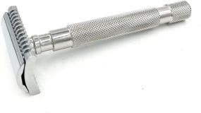 img 2 attached to Parker 68S Stainless Steel Handle Safety Razor - Double Edge, Open Comb Head Design with 5 Blades