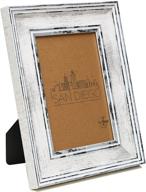 🖼️ distressed white 4x6 picture frame - ecohome frames for desktop display with mount логотип