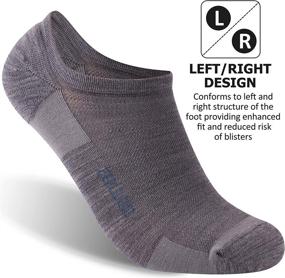 img 1 attached to 🏃 Ultimate Comfort for Athletes: ZEALWOOD Unisex Merino Wool Anti-Blister Cushion Running Socks, 1/3 Pairs