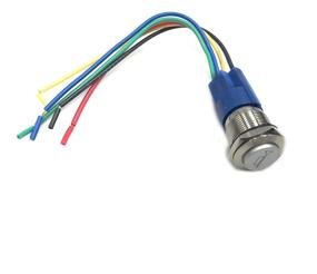 img 4 attached to 💡 12V 5A LED Momentary Push Button Metal Switch for Car Boat - 12V 19mm, with Socket Plug - Ideal for Speakers, Bells, and Horns