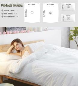 img 2 attached to 🛏️ Travel-Friendly Disposable 2 Set Bed Sheets (8 pcs)