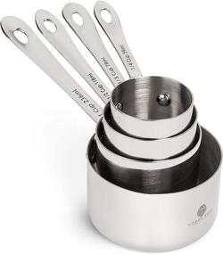 img 1 attached to Gordo Boss 10-piece Stainless Steel Measuring Cups and Spoons Set - Heavy-duty 18/8 Metal Measuring Cups Set - Sturdy, Non-toxic, Non-rust, Well Made Professional Kitchen Measuring Set