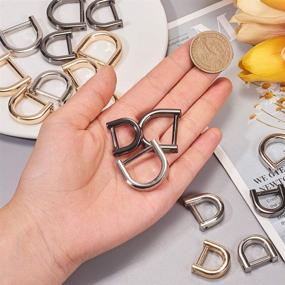 img 2 attached to 🔩 PH PandaHall 3 Color 3 Size D-Rings Screw-in Shackle Set - 18pcs Closing Screw Shackle Key Holder Horseshoe U Shape Dee Rings with Screwdriver - DIY Leather Craft Purse Replacement Kit