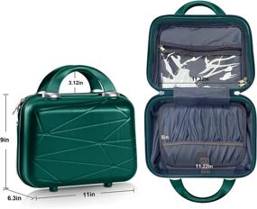 img 3 attached to Косметический органайзер для багажа для путешествий Green