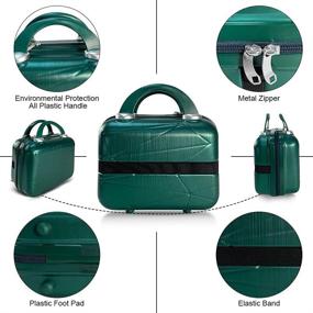 img 2 attached to Косметический органайзер для багажа для путешествий Green