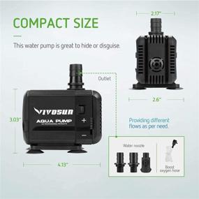 img 2 attached to 💧 VIVOSUN 400GPH Submersible Pump: Ultra Quiet Water Pump with High Lift and Versatile Usage