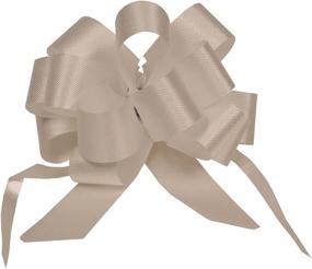 img 1 attached to 🎀 AMZ-PF501 Premier Packaging Flora Satin Pull Bow, 18-Inch Loop, White - 25 Count
