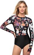 axesea swimsuit protection printed patchwork logo