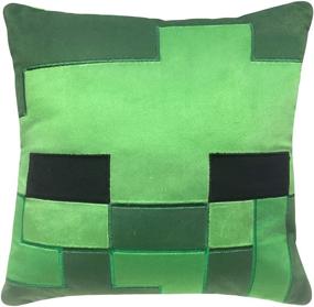 img 2 attached to 🎮 Official Marvel Jay Franco Minecraft Creeper Plush Pillow and 40x50-Inch Throw Blanket - Super Soft Nogginz Set for Kids: 2-Piece Bundle