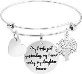 img 4 attached to Awegift Inspirational Mother and Daughter Jewelry Cuff Bracelet: A Perfect Gift 💝 for Women, Teen Girls, and Granddaughters on Mother's Day, Birthdays, Christmas and More!