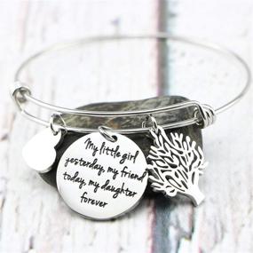 img 3 attached to Awegift Inspirational Mother and Daughter Jewelry Cuff Bracelet: A Perfect Gift 💝 for Women, Teen Girls, and Granddaughters on Mother's Day, Birthdays, Christmas and More!
