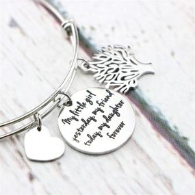 img 2 attached to Awegift Inspirational Mother and Daughter Jewelry Cuff Bracelet: A Perfect Gift 💝 for Women, Teen Girls, and Granddaughters on Mother's Day, Birthdays, Christmas and More!