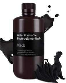 img 4 attached to 🖨️ ELEGOO Black 1Kg Water Washable Resin for 3D Printers