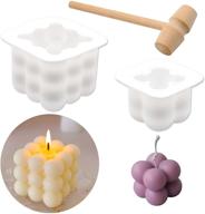 🕯️ popmisoler 3-pack handmade candle molds with mallet for diy candle crafts making & decorations logo