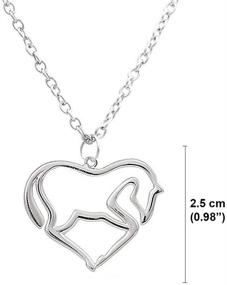 img 2 attached to Luvalti Horse Heart Pendant 🐴 Necklace - Meaningful Gift for Loved Ones