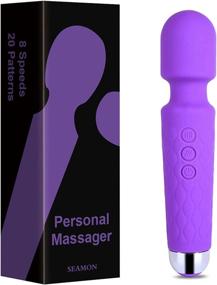 img 4 attached to 🔋 Relax and Revive with Our Waterproof Personal Mini Massager: 28 Vibration Modes for Neck, Shoulder, Body, and Back, Therapeutic & Powerful, Handheld, Rechargeable Stress Relief Tool