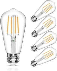 img 4 attached to Captivating Vintage Dimmable Filament Equivalent 🌟 Antique: Enhance Your Space with Classic Charm