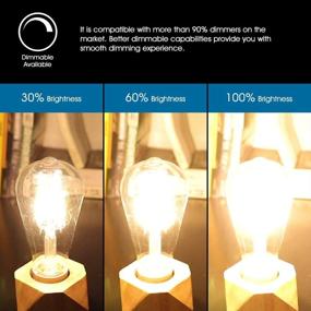 img 2 attached to Captivating Vintage Dimmable Filament Equivalent 🌟 Antique: Enhance Your Space with Classic Charm