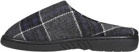 img 2 attached to Black Skysole Plaid Rugged Slippers for Boys - Shoes