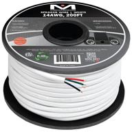 🔊 mediabridge 14awg 4-conductor speaker wire (200 feet, white) - high purity copper - etl listed &amp; cl2 rated for in-wall use (part# sw-14x4-200-wh) logo