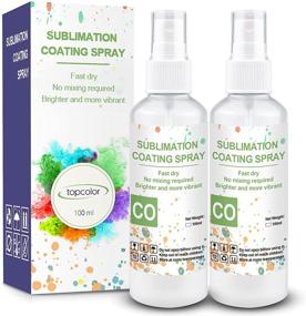 img 4 attached to 👕 Premium Topcolor Sublimation Spray: Enhance Cotton Shirt Sublimation with High Gloss Finish; Unleash Brighter, More Vibrant Colors Effortlessly! No Mixing Required; 2 Packs of 100 ml Each