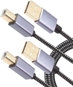 img 4 attached to 🔌 KRX 2-Pack USB 2.0 Type A to Type B Printer Cable for HP, Canon, Brother, Lexmark, Epson, Dell, Xerox, Samsung, Dac, Amp and More - Enhanced SEO