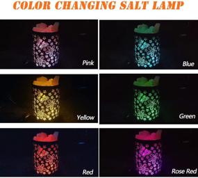 img 3 attached to 🌿 V.C.Formark USB Himalayan Salt Lamp: Color Changing Warm Light for Purifying Air, Metal Lampshade & Natural Salt Crystal, Ideal for Desk, Bedroom, Living Room, and Gifting