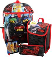 🎒 ultimate lego ninjago backpack wallet with carabiner: a versatile and stylish storage solution logo