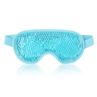 👁️ newgo cooling eye mask: reusable gel mask for puffy eyes, migraine relief, stress relief - blue логотип