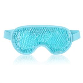 img 4 attached to 👁️ NEWGO Cooling Eye Mask: Reusable Gel Mask for Puffy Eyes, Migraine Relief, Stress Relief - Blue