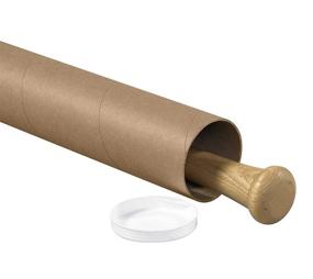 img 2 attached to Premium Kraft Mailing Tubes by Aviditi - P3026K Superior Quality