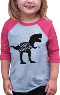 sistersaurus dinosaur baseball girls' clothing by 👯 ate apparel: stylish & fun outfits for little sisters! logo