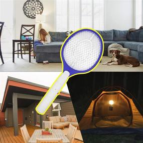 img 3 attached to 🦟 Lulu Home Electric Bug Zapper | Fly & Mosquito Swatter | Battery Powered Bug Zapper Racket