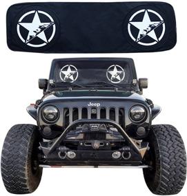 img 4 attached to RoRex Wrangler Accessories: Custom Fit Windshield Sunshade for JK, TJ, LJ, YJ Wranglers (1985-2018)
