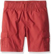 stylish and durable boys' solid cargo shorts from the children's place logo