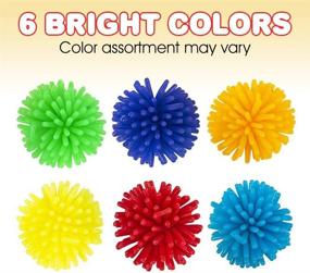 img 1 attached to 🌈 ArtCreativity Spiky Hedge Balls for Kids: Bulk Pack of 24 Soft Sensory Balls in Vibrant Colors - Perfect Calming Sensory Fidget Toys for Autistic Children, Ideal Birthday Party Favors