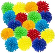 🌈 artcreativity spiky hedge balls for kids: bulk pack of 24 soft sensory balls in vibrant colors - perfect calming sensory fidget toys for autistic children, ideal birthday party favors логотип